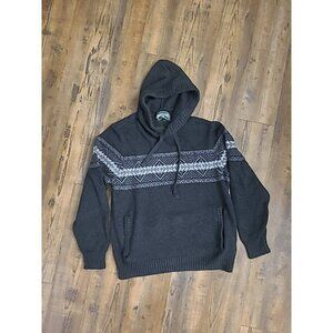 Mens American Eagle Stripe Hoodie Sweater Fits Like Medium (XL)